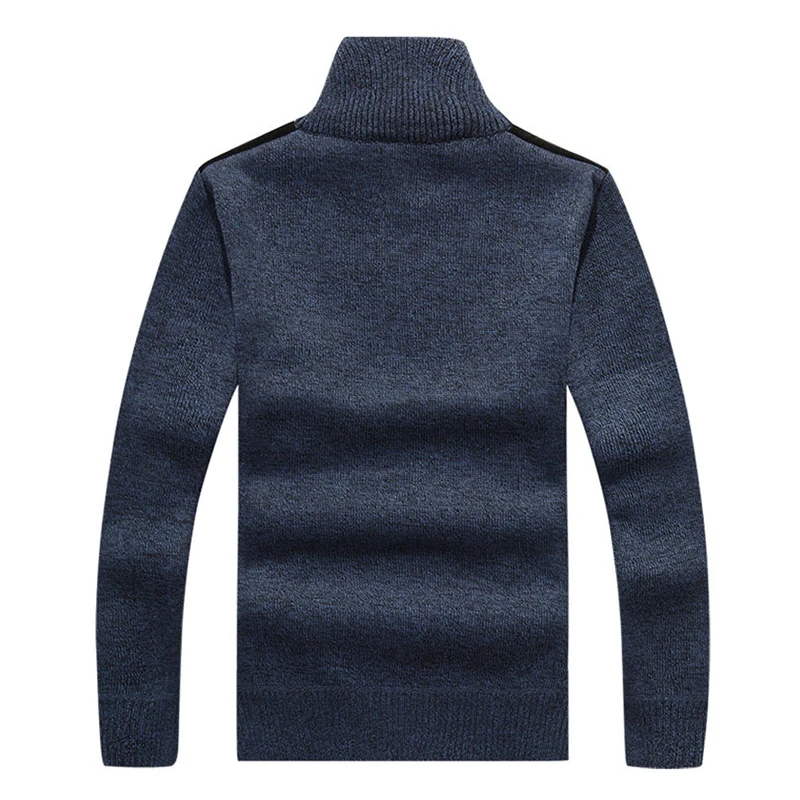 Свитер мужской зимний флисовый на молнии 7 цветов | Мужская одежда