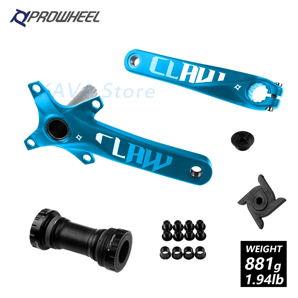 blue 170 and axis 104BCD шатун для горного велосипеда из алюминиевого сплава велосипедная кривошипная Звездочка MTB велосипед 170/175 мм кривошипная Звездочка Нижний Кронштейн запчасти - Цвет: blue 170 and axis