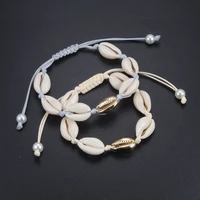 bohemia handmade adjustable rope chain natural seashell bracelet shells foot bracelets beaded bracelets for women beach jewelry