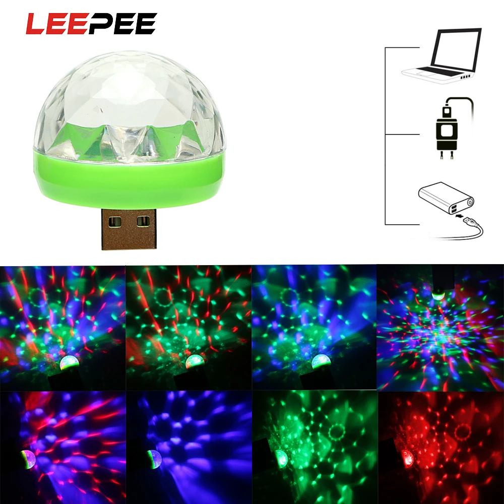 LEEPEE USB мини Цвет Фул неоновый светильник внутреннего освещения светодиодный