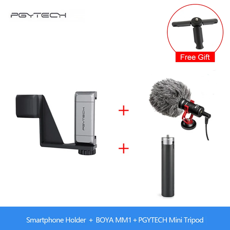 Цвет: желтый PGYTECH держатель смартфона кронштейн для DJI OSMO Карманный карданный смартфон фиксированная подставка аксессуары - Цвет: Цвет: желтый