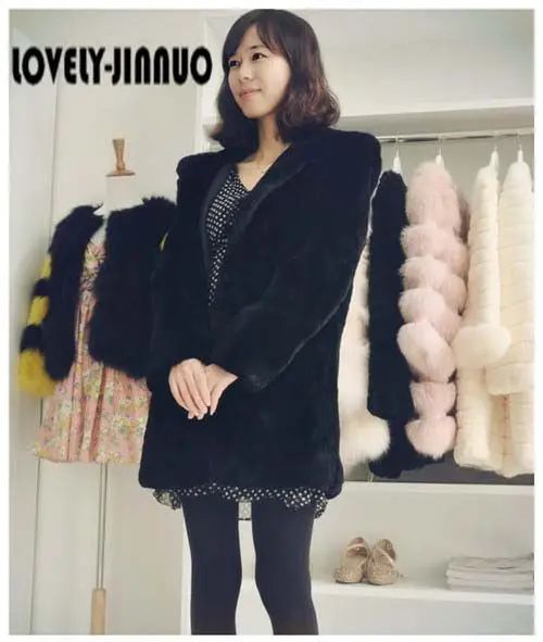 Шуба из натурального меха кролика Рекс женская меховая куртка зимние меховые