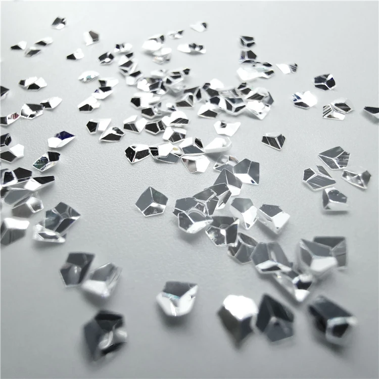 3mm Diamond Блестящее зеркало серебро 3D Блестки для ногтей Сердце Звезда ипомея белая точка ультра-тонкие ПЭТ неупакованные блестки DIY ремесло украшения для ногтей 8 г - Цвет: 3mm Diamond