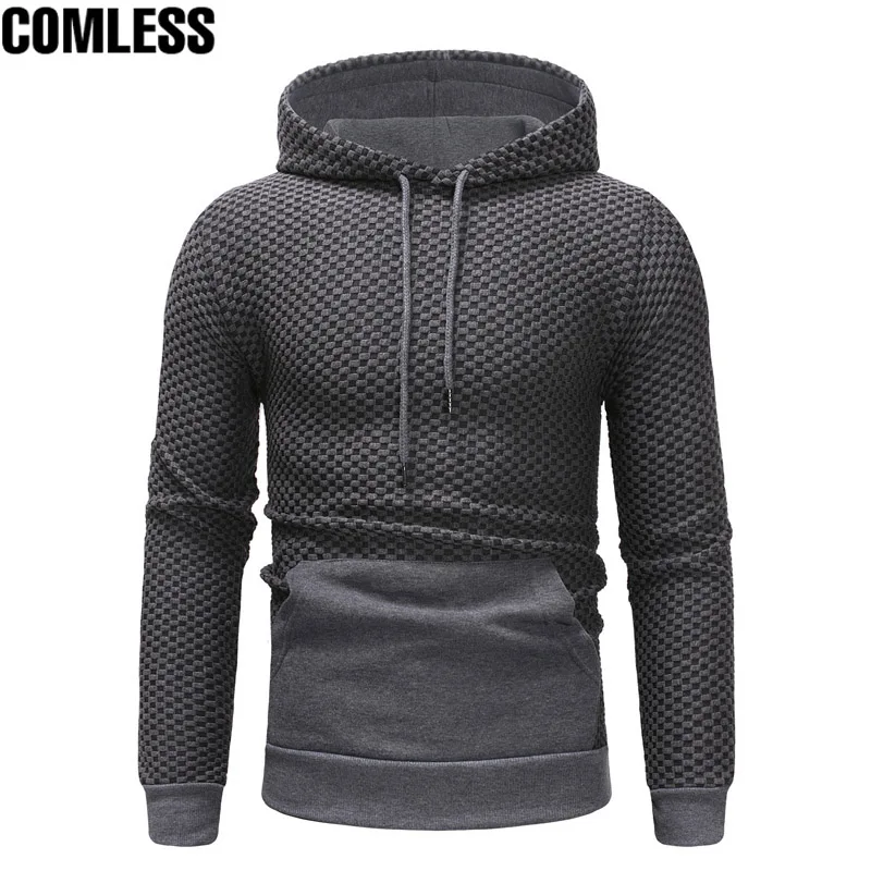 Высококачественная Толстовка для мужчин 2019 Новинка модный бренд в клетку