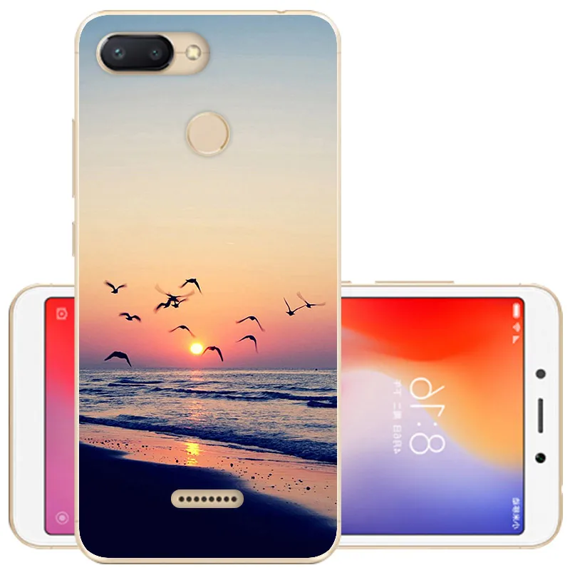 5,4" для Xiaomi Redmi 6 6A чехол для телефона мягкий силиконовый чехол для Redmi 6A TPU Защитный чехол для Xiaomi Redmi 6 A Redmi6 задняя крышка