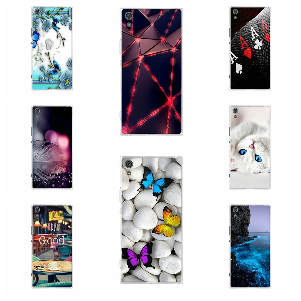 TPU Case For Sony Xperia XA1 Ultra Phone Capa Silicone Funda G3221 G3212 G3223 G3226 Pattern Cover 6.0" Coque | Мобильные