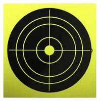 50 pcs new trend splatter targets card paper arrow rifle pistol gun bb airsoft shooting targets fluorescent yellow impact