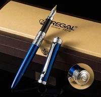 regal prince commemoration collection fountain pen germany iridium medium nib business graduation gift pen noble blue color