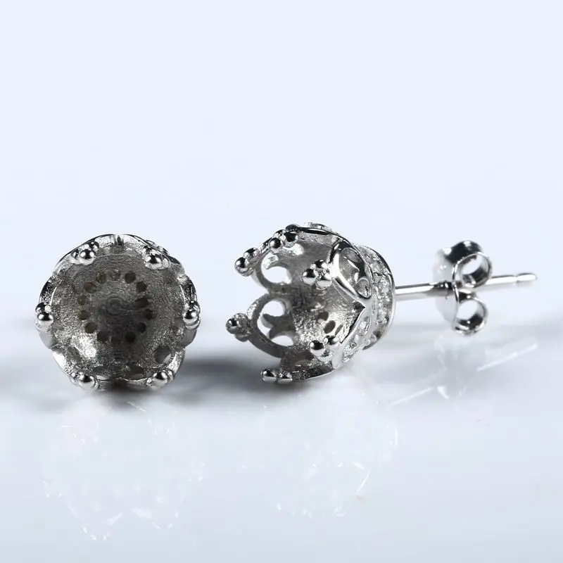 Серьги гвоздики с жемчугом или круглыми бусинами 7 х7 мм|stud earrings|earrings whiteearrings white gold