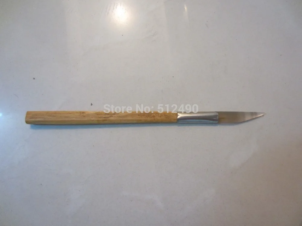 

Бесплатная доставка, шлифовальный станок с золотым агатом и бамбуковой ручкой, нож для чистки ювелирных изделий, инструмент для шлифовки ко...