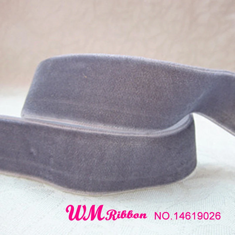 Q & N лента 7/8 дюймов 22 мм односторонняя нейлоновая бесэластичная бархатная