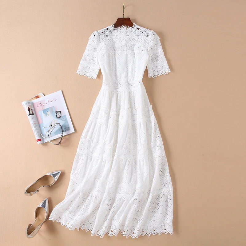 Женское платье-макси с кружевом винтажное платье большого размера Лидер продаж