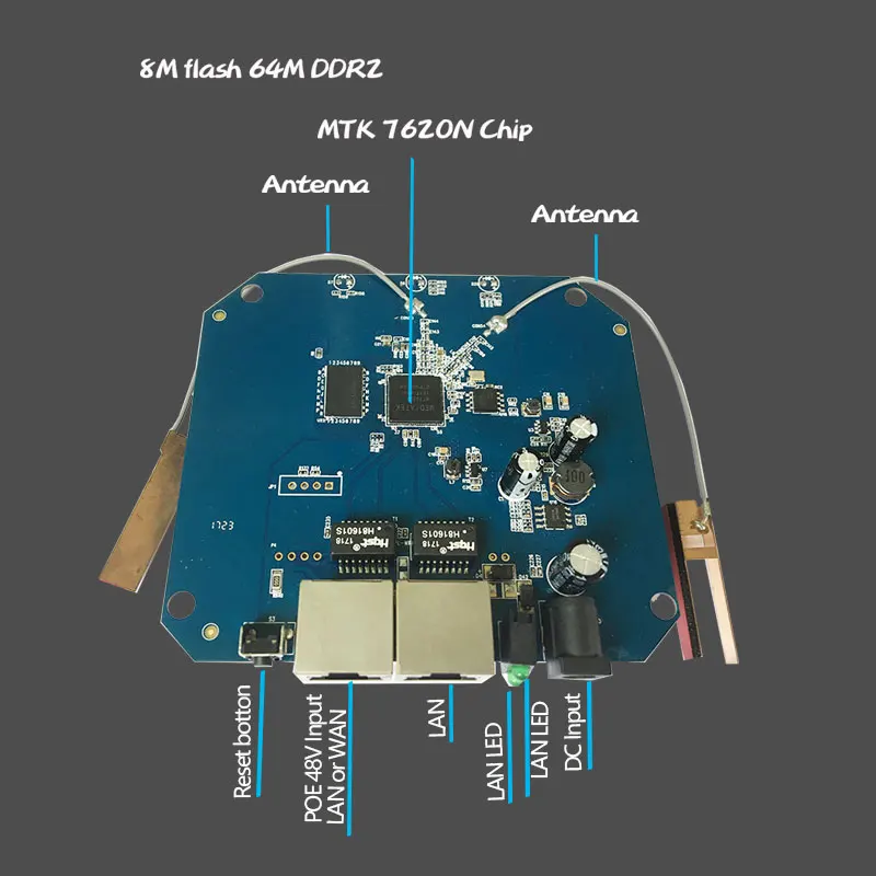 2 4G 300 Мбит/с celing AP беспроводной WIFI модуль MTK7620N MTK7620A опционально POE или DC источник