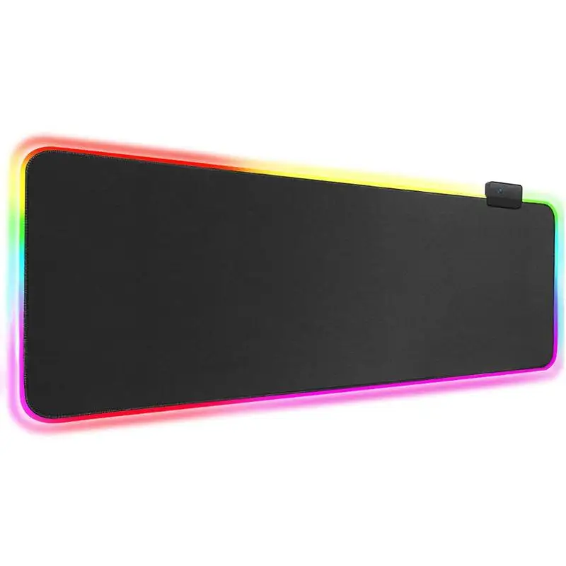 RGB игровой коврик для мыши, большой USB коврик, компьютерный коврик для мыши, светодиодный, светящийся, негабаритный, красочное освещение, Игровая клавиатура, Настольный коврик
