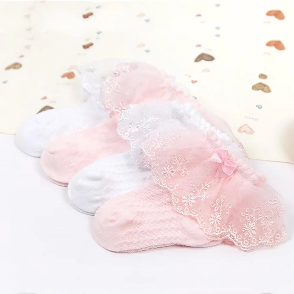 Кружевные носки принцессы из 100% хлопка мягкая ткань дышащие очень удобные для