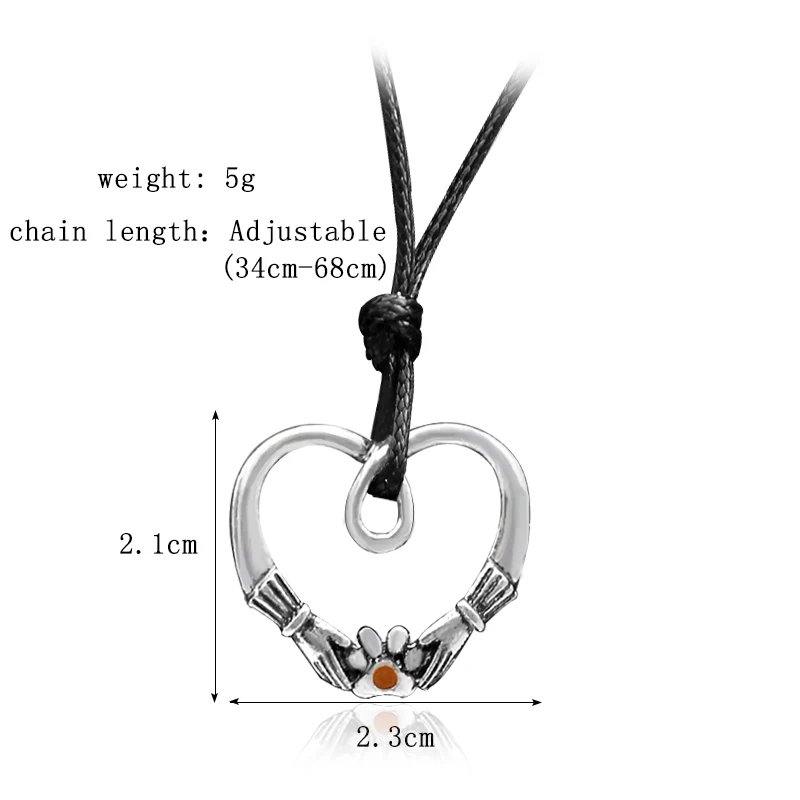 Милый и романтический кулон на цепочке лапа для собак модный подарок питомца