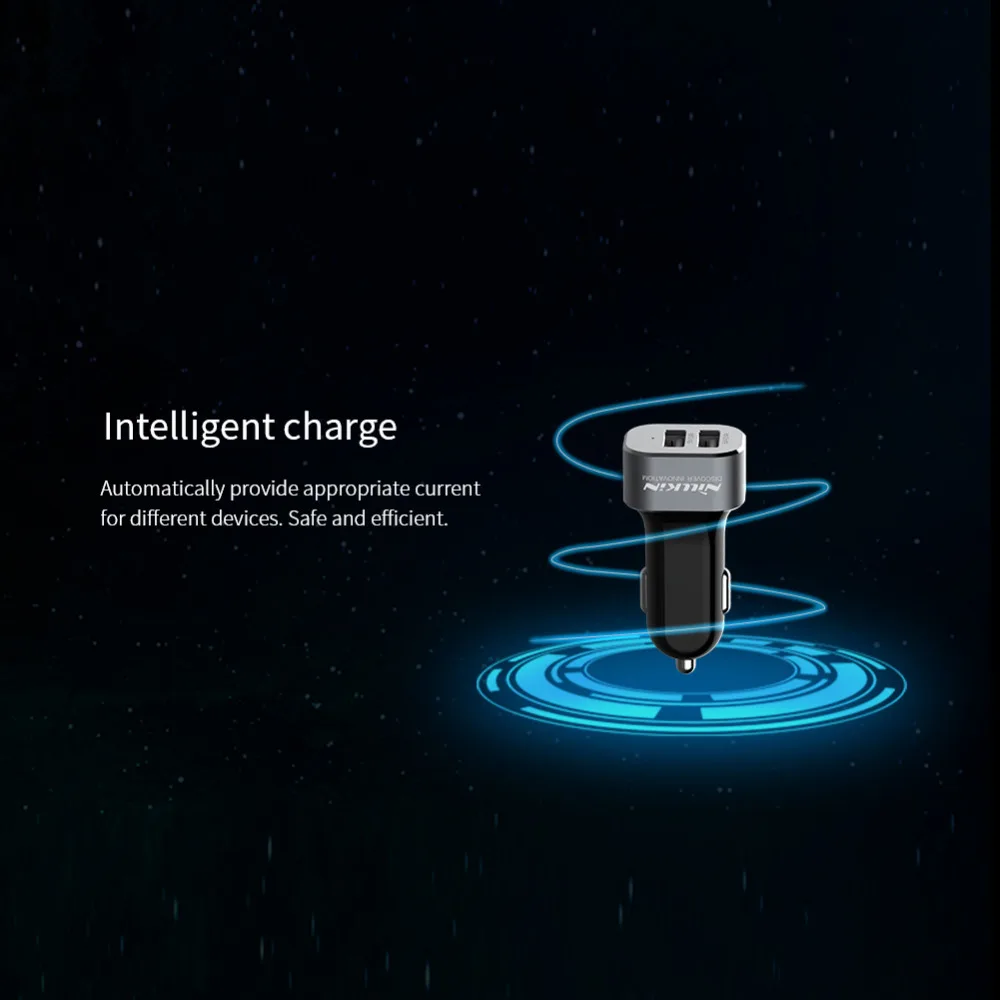 Nillkin 4 порта двойной Переходник usb для зарядки в машине зарядное устройство micro Type C