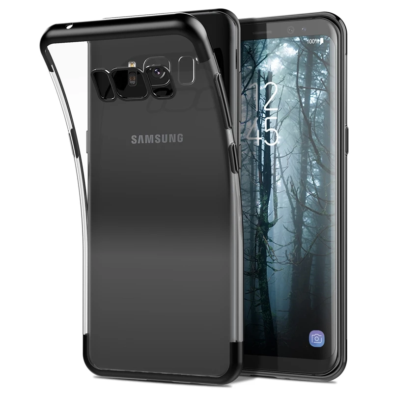Высококачественный мягкий чехол для samsung galaxy S8 plus прозрачный силиконовый гладкий