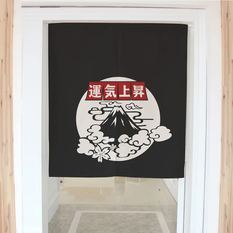 

Nice Curtains Japan Style Fuji Lucky Dimidiate Door Curtain Cotton Household Partition Door Curtain 80x90CM