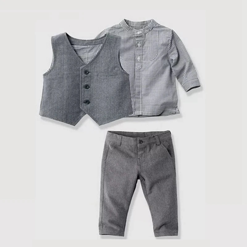 Kimocat/Детские комплекты одежды джентльмена на свадьбу день рождения для маленьких