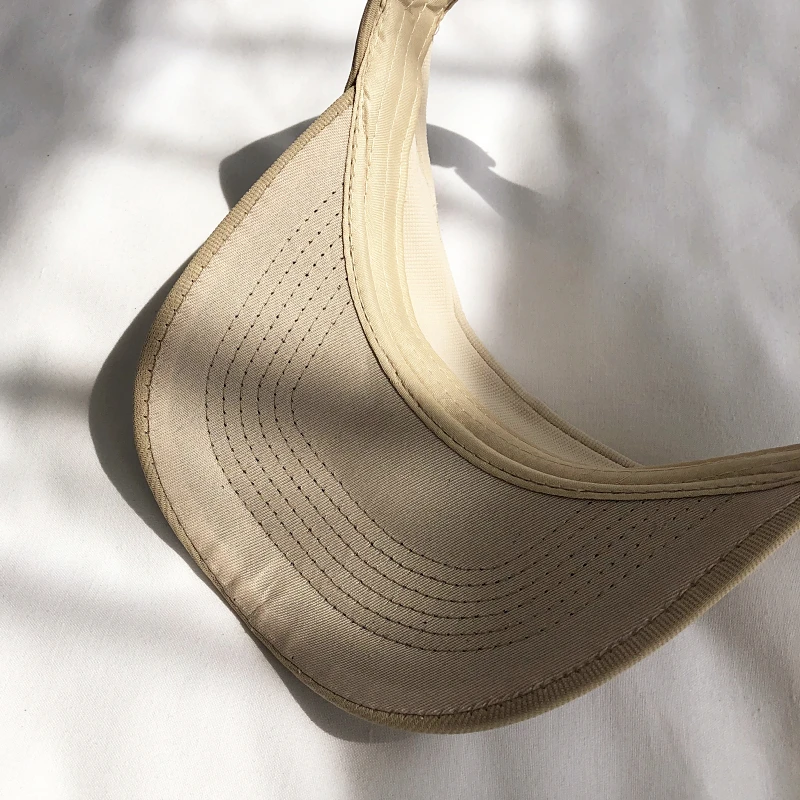 Козырек женский корейский летний однотонный солнцезащитный спортивный головной