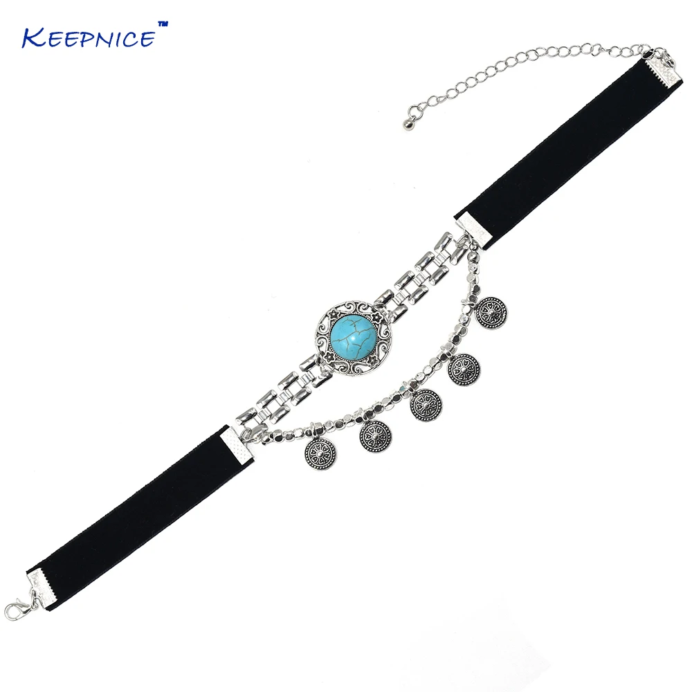 Новинка черный бархатный шнур винтажная короткая цепочка с ключицами готическое