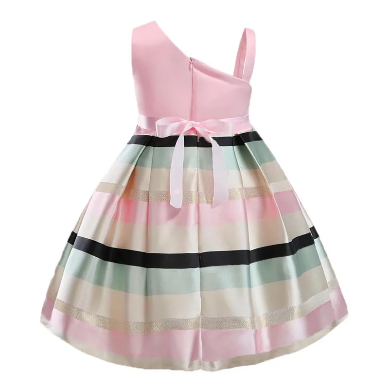 Flower Girls dresses for New Year clothes Party Baby Sleeveless Big Bow Princess Wedding Dress Children Vestidos | Детская одежда и