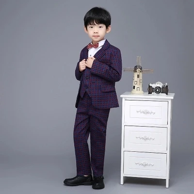 Весенне осенний свадебный костюм для мальчиков торжественные костюмы с