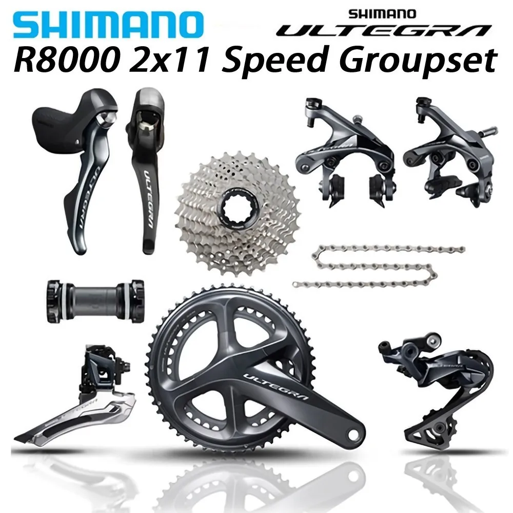 Shimano Ultegra R8000 50 34/52 36/53 39 T 170/172. 5/175 мм 2*11 22 скоростной дорожный велосипед запчасти
