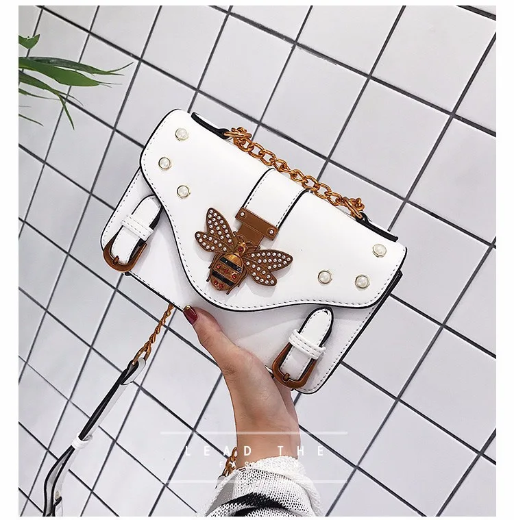 Бренд мешок Для женщин Курьерские сумки Пчелка Сумки crossbody для на плечо дизайнер