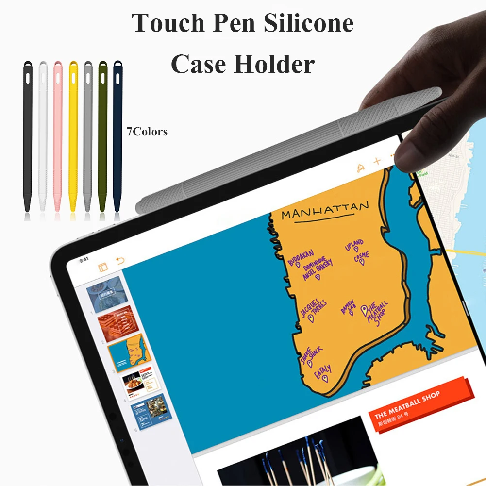 Для iPad Pro Apple Pencil 2, стилус, мягкий силиконовый чехол, держатель карандаша для iPad 9,7 дюймов, аксессуары для iPad