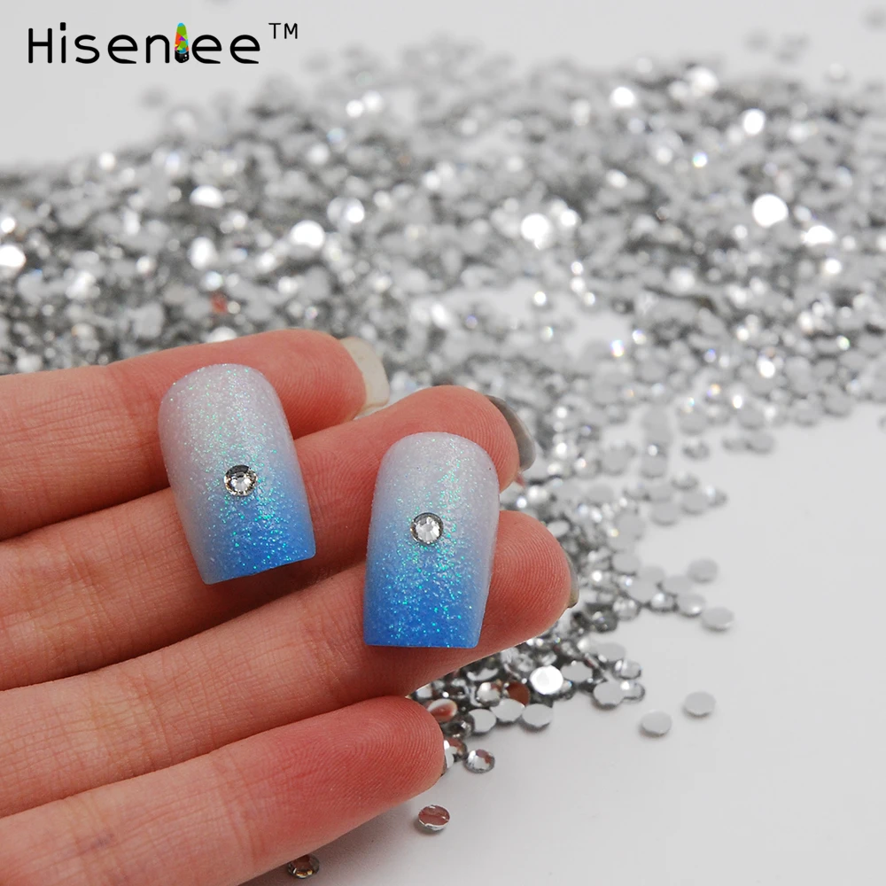 2 мм прозрачного хрусталя Цвет 1000 шт./упак. с плоской задней частью Акриловые