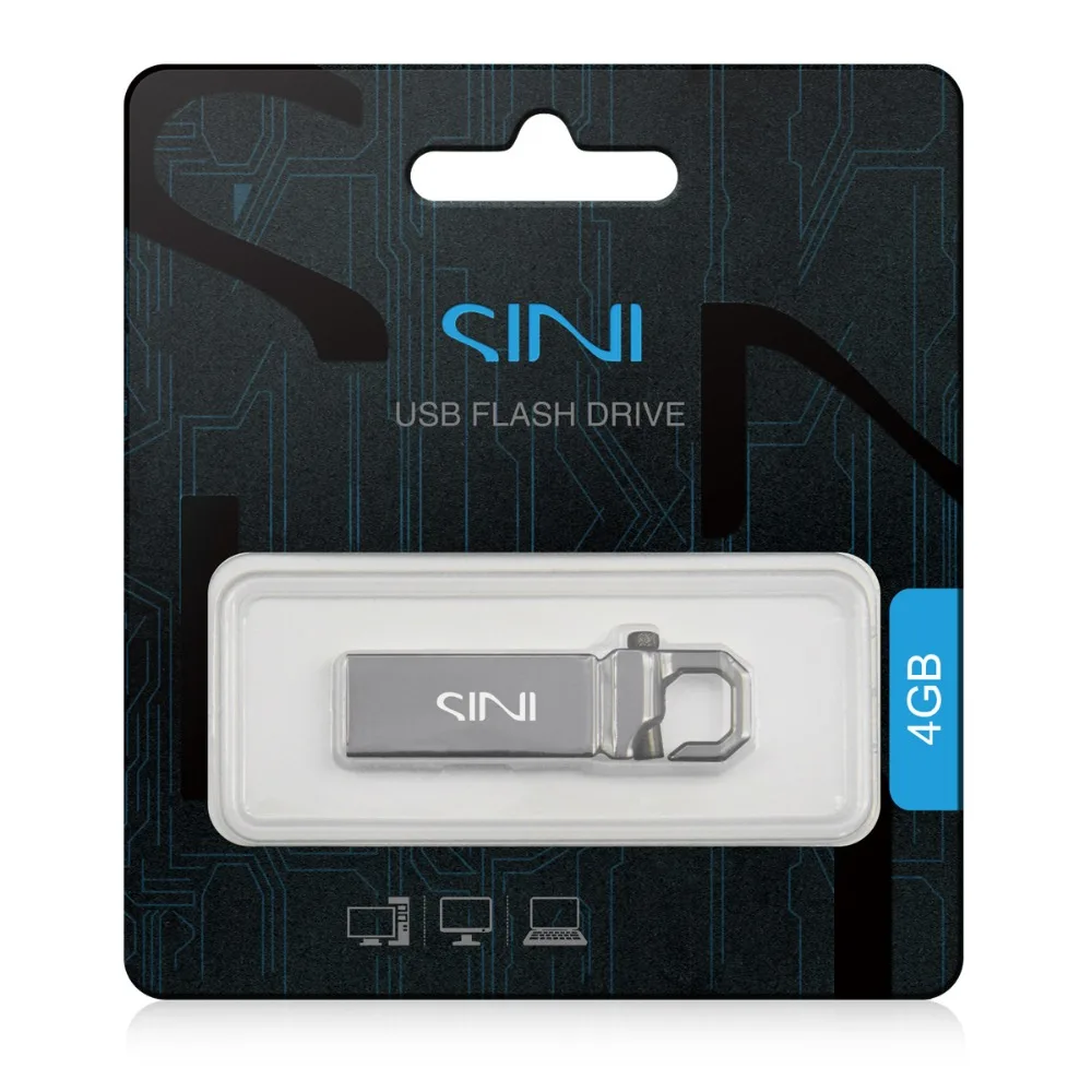 SINI металлическая USB Флешка 32 Гб usb флешка 4 ГБ 8 16 2 0 ручка deive 64 Водонепроницаемая 128