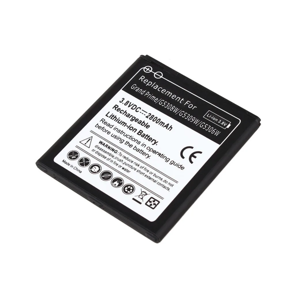 1 шт. Высокое качество 2800 мАч EB BG530BBC для SamSung Galaxy Grand Prime G5308W G5309W G5306W запасная
