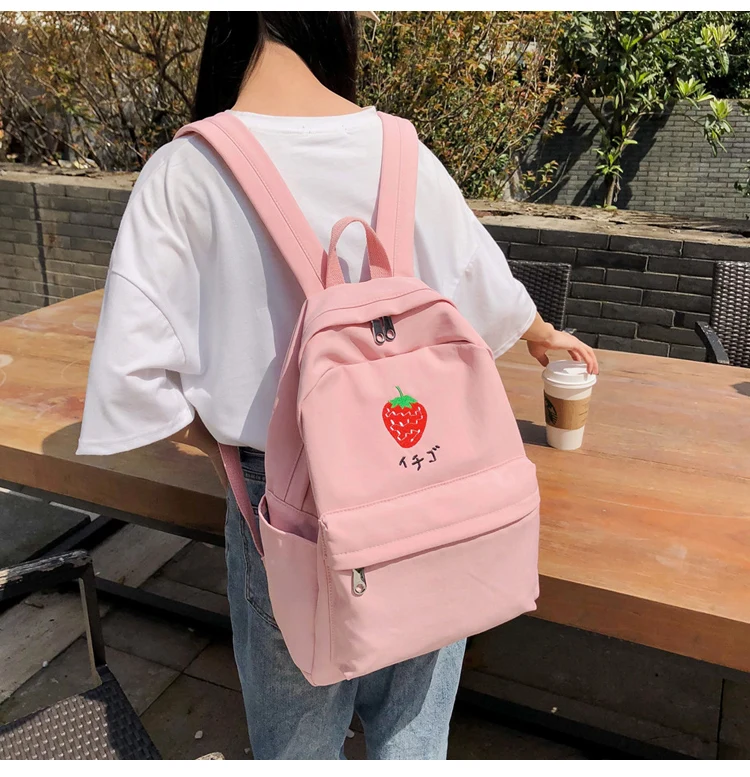 Женские рюкзаки с принтом фруктов милые сумки для книг школьные ранцы девочек
