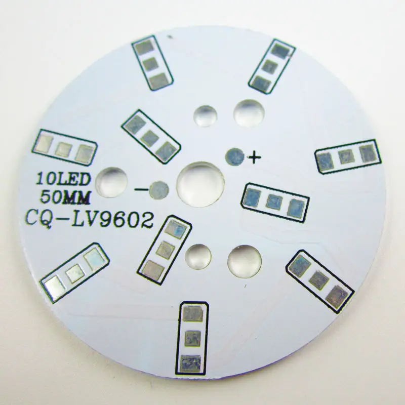 Светодиодная лампа радиатор pcb 5 Вт 50 мм серия 2 параллельная smd 5630 smd5730 алюминиевая