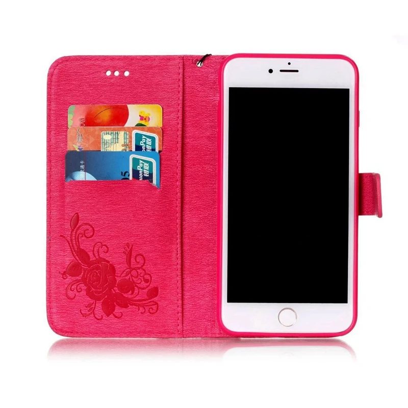Роскошный чехол кошелек с магнитной подставкой для Apple iphone5 5S SE 6 6S 6plus 7 7s plus чехлы