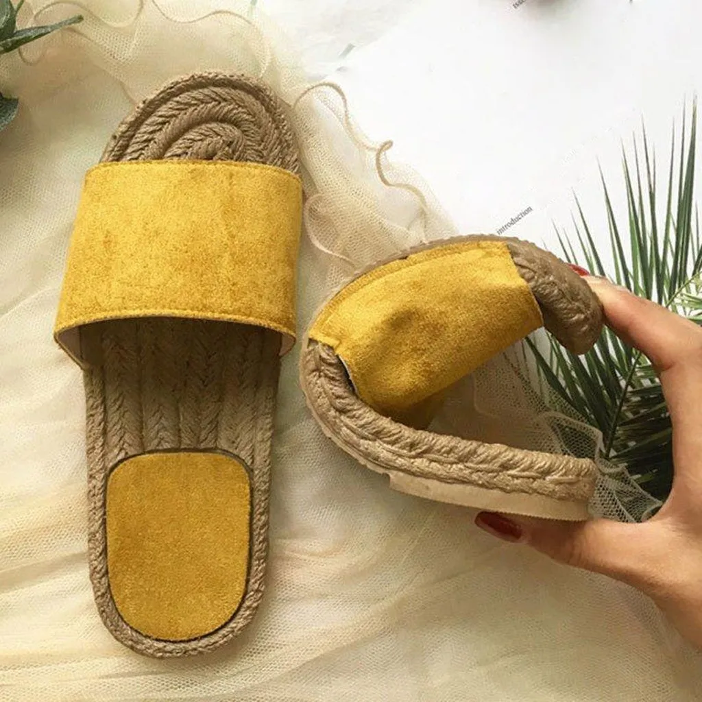 Женские летние римские шлепанцы SAGACE уличные этнические с пеньковой веревкой