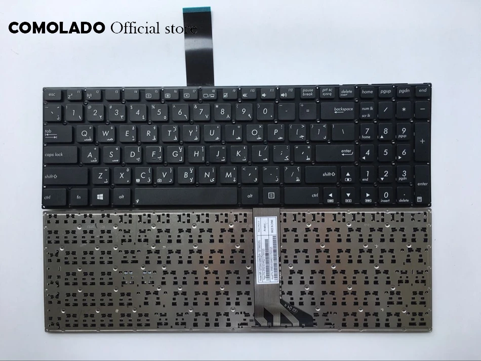 Arabic клавиатура для ASUS S56 S56C S56CA S56CB S56CM 0KN0 N31RU13 K56 K56C K56CM R505C K56CB K56CA черная без