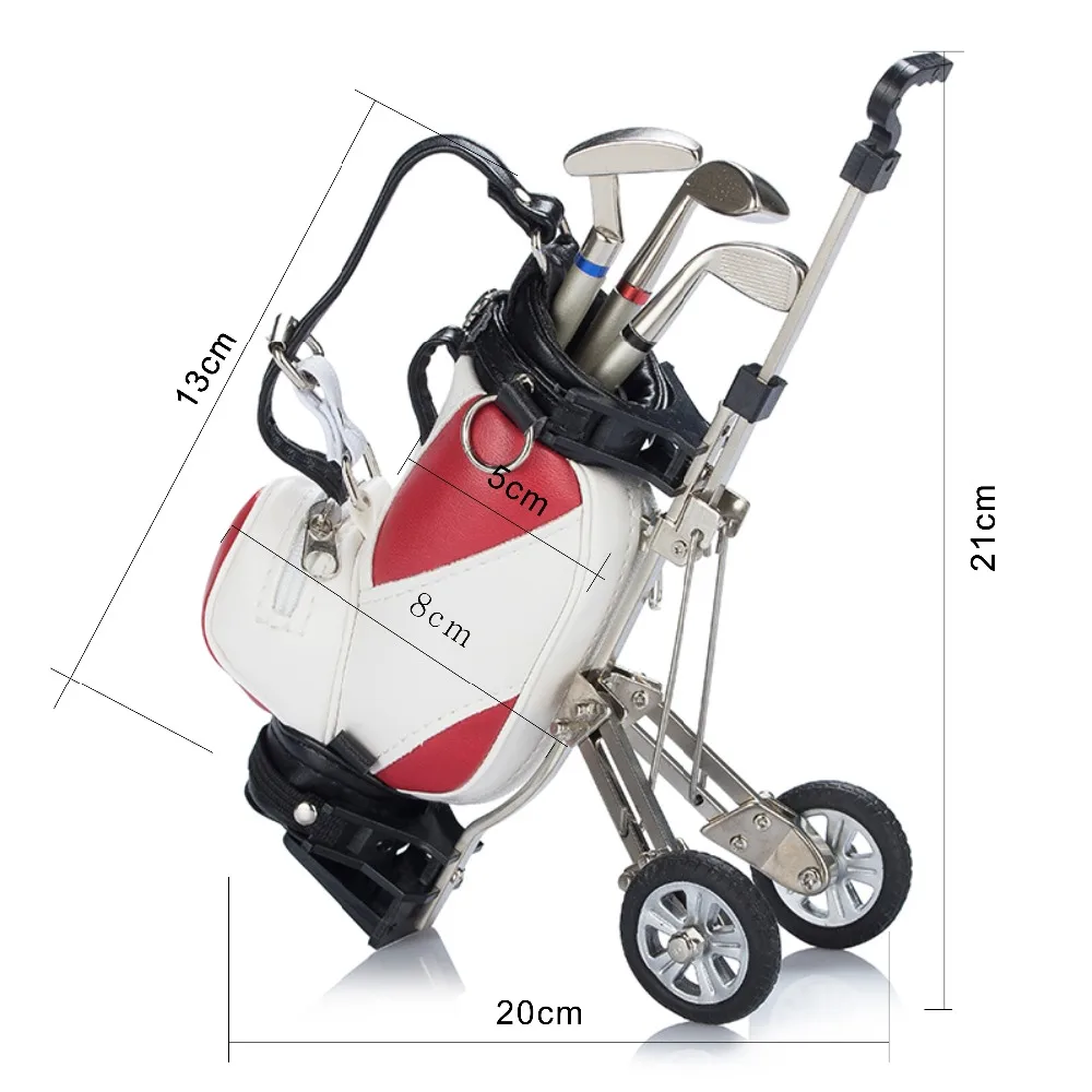 CRESTGOLF Golf Подарочный держатель для ручки с 3 ручками сумки гольфа украшения стола