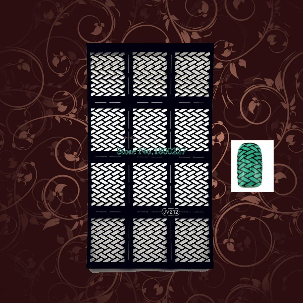 Наклейка для дизайна ногтей с цветочным рисунком|art gustav|stencil materialstencil cleaner |