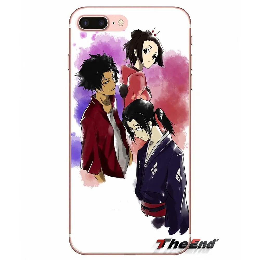 Для Samsung Galaxy S2 S3 S4 S5 MINI S6 S7 edge S8 S9 Plus Note 2 3 4 5 8 Coque Fundas Samurai Champloo прозрачный мягкий
