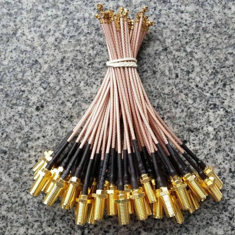 10 см RG178 кабель SMA женский к IPX U.FL коаксиальный Пигтейл адаптер разъем Jack RG-178