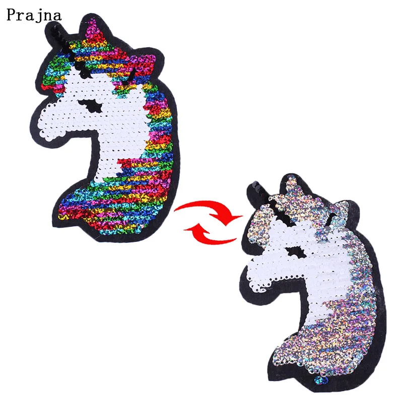 Праджня блестками двусторонние нашивки на горном хрустале нашивка единорога для