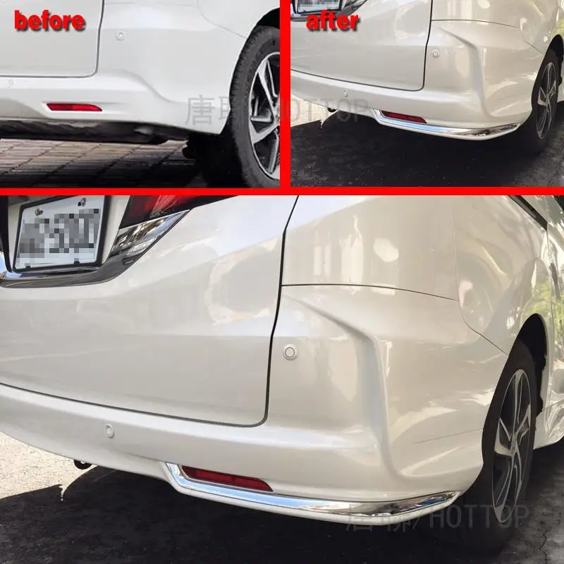 2 шт./компл. хромированная задняя противотуманная фара для Honda odyssey Высокое качество abs задняя угловая Накладка бампера автомобиля Стайлинг