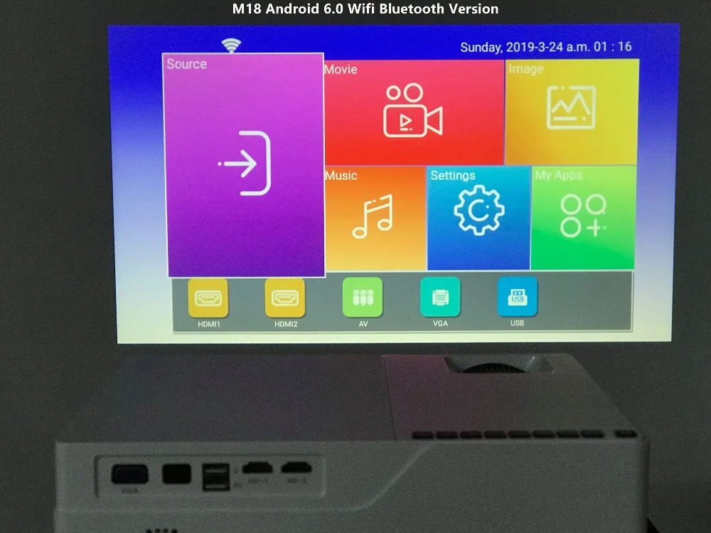 SmartIdea M18 встроенный 1920x1080 Full HD проектор светодиодный 3D проектор для домашнего кинотеатра 5500 люмен Android видео игра lcd 1080P проектор
