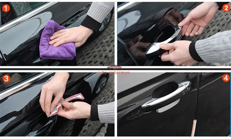 Хромированные дверные ручки крышки Накладка для Audi A6 C7 2012 2013