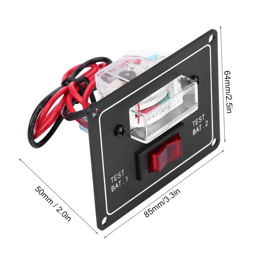12 Вольт вольтметр состояние батареи тестовый переключатель двойной