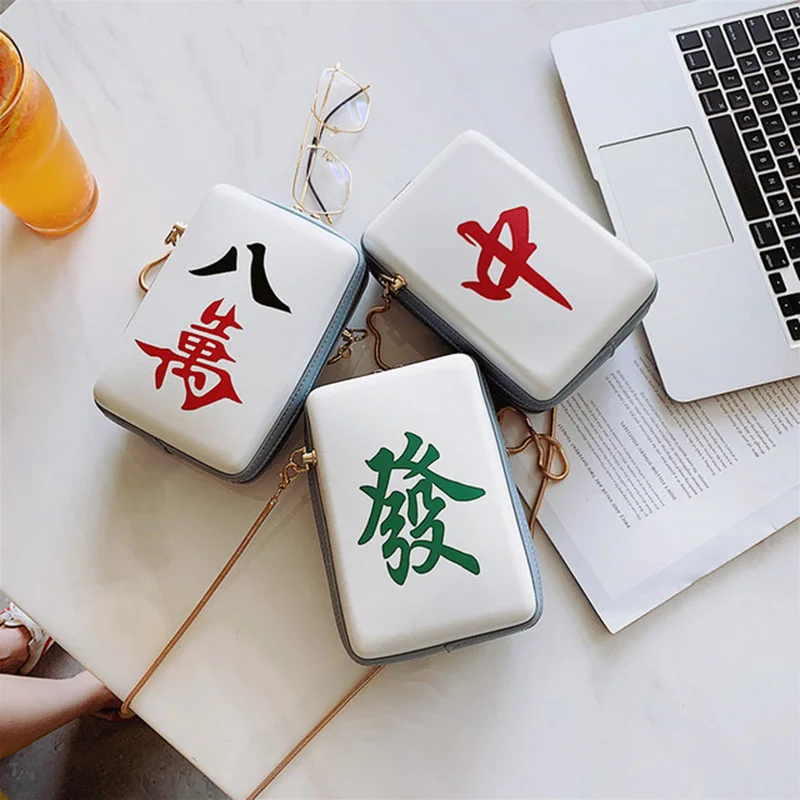 2019 модные женские сумки RanHuang с принтом Маджонга дизайнерские сумки-мессенджеры