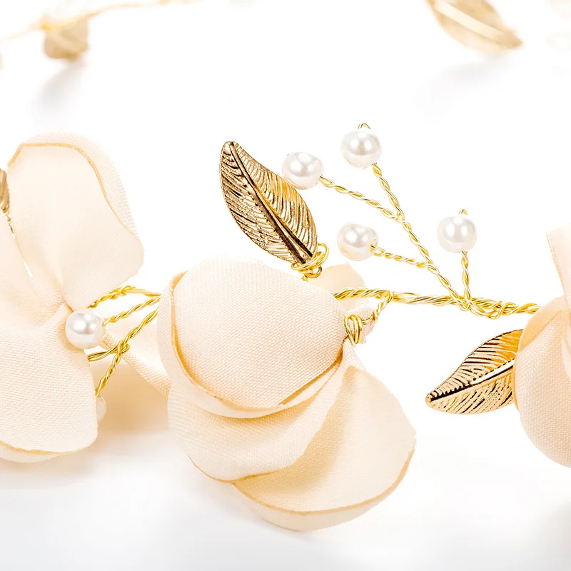 Модная повязка для волос аксессуары ручной работы Свадебная на голову головной